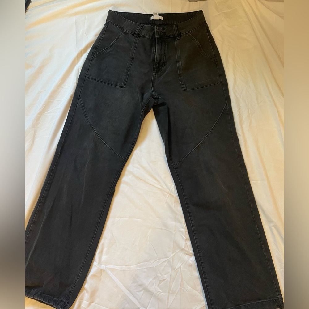 I am selling black jeans from Forever 21. They are a size large.